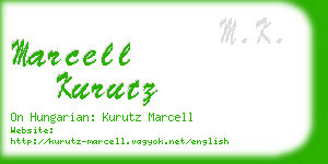 marcell kurutz business card